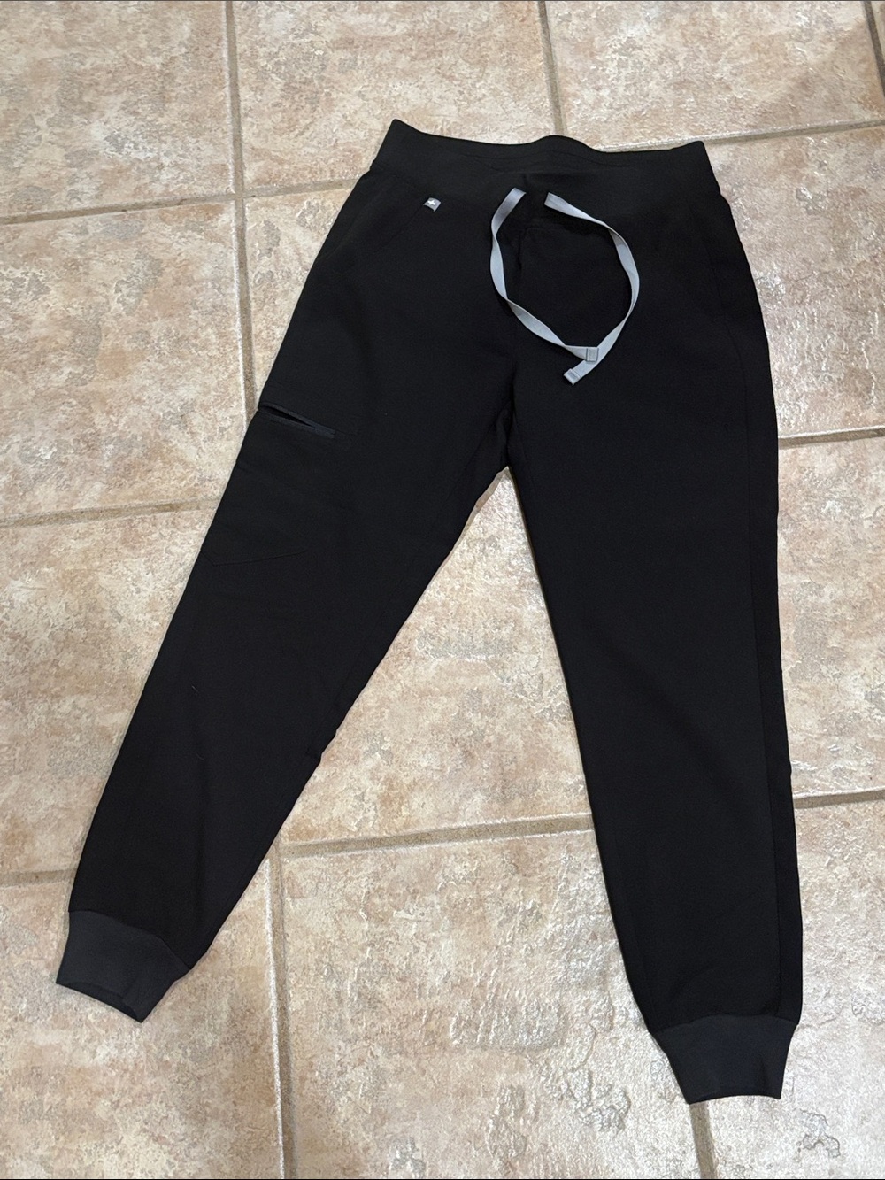 Figs Zamora Black Jogger Scrub Bottoms